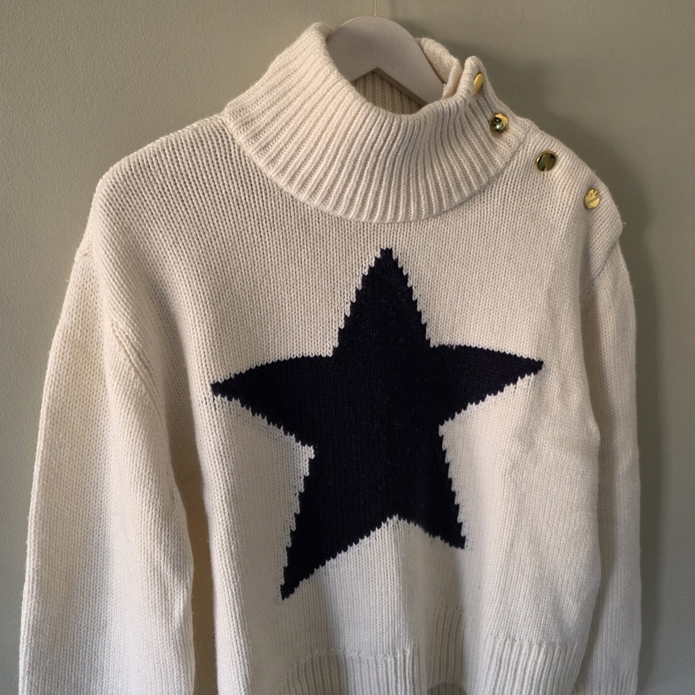 NWOT Kate Spade New York L Celestial Star Eclectic Cozy Cottagecore Knit Sweater - Picture 12 of 16